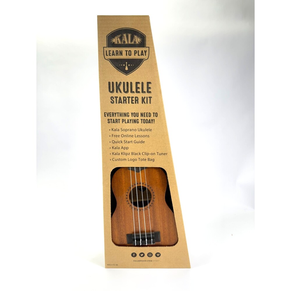 OPEN BOX Kala Ukulele Learn To Play Soprano LTP-S Model With Bag PRISTINE COND.